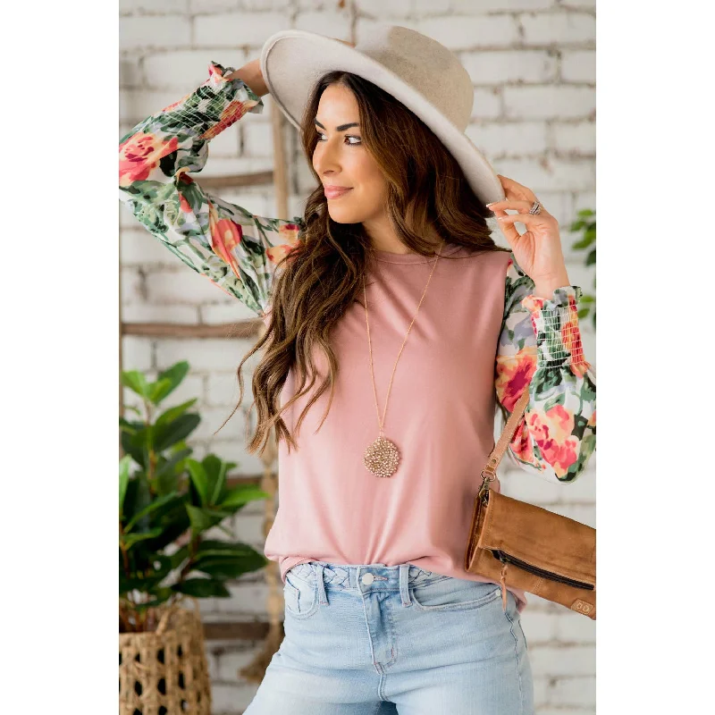 Floral Long Sleeve Blouse