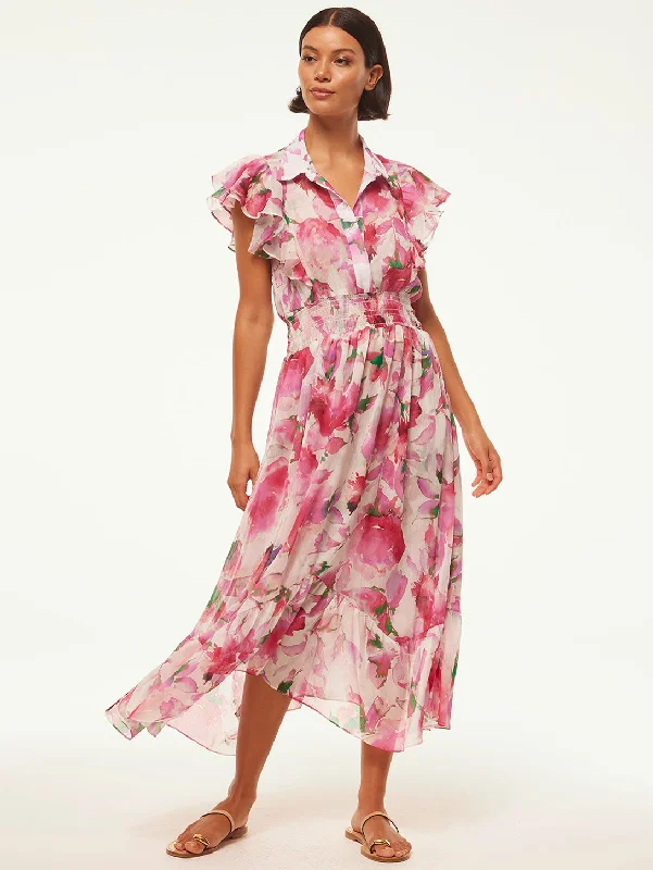 Florencia Dress - Garden Fuschia