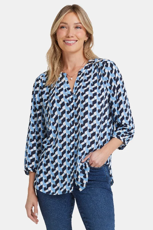 Pintuck Blouse - Vista Geo