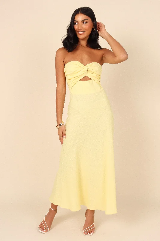 Rosetta Dress - Lemon