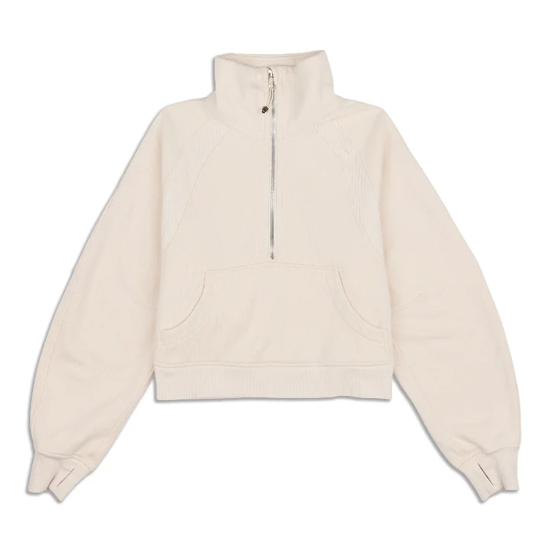 Scuba Oversized Funnel Neck Half Zip