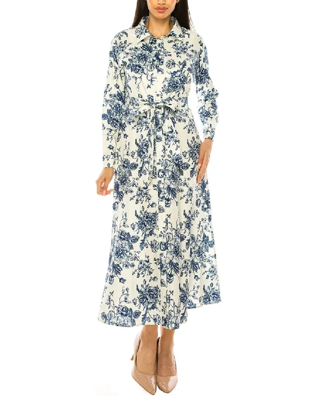 YAL New York Floral Belted Dress