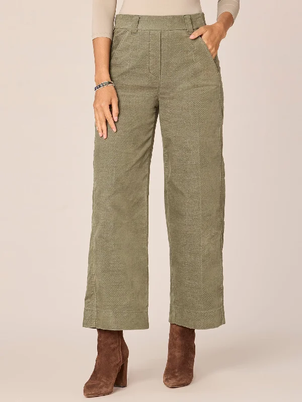 "Ab"leisure Skyrise Side Panel Wide Leg Pants with Pull On Waist