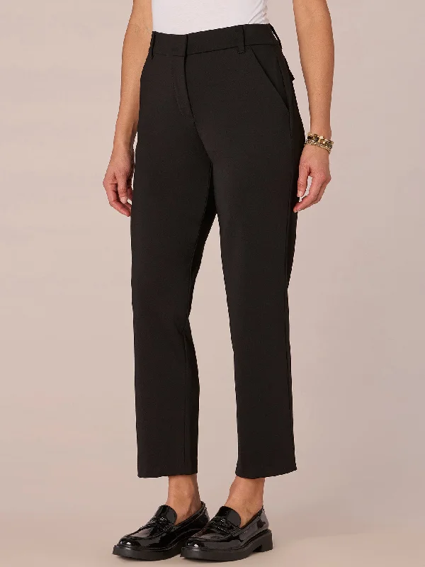 "Ab"solution High Rise Ponte Knit Trousers with Micro Slit Hem