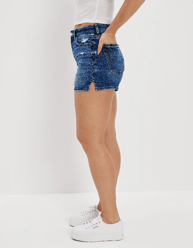 AE Stretch Curvy Denim Mom Shorts