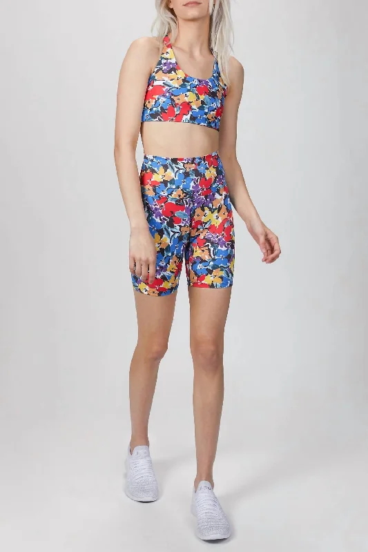 Bike Short In Buttercup Floral