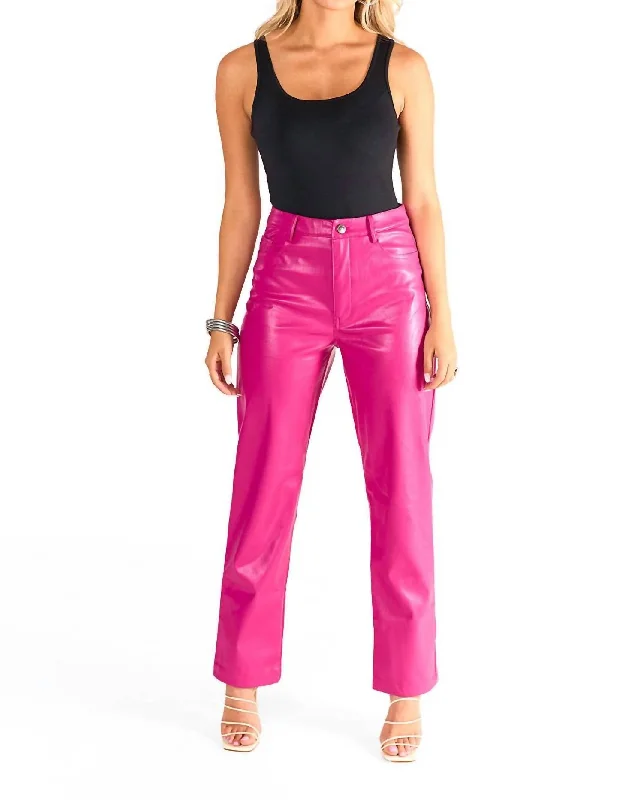 Gomez Pant In Fuchsia