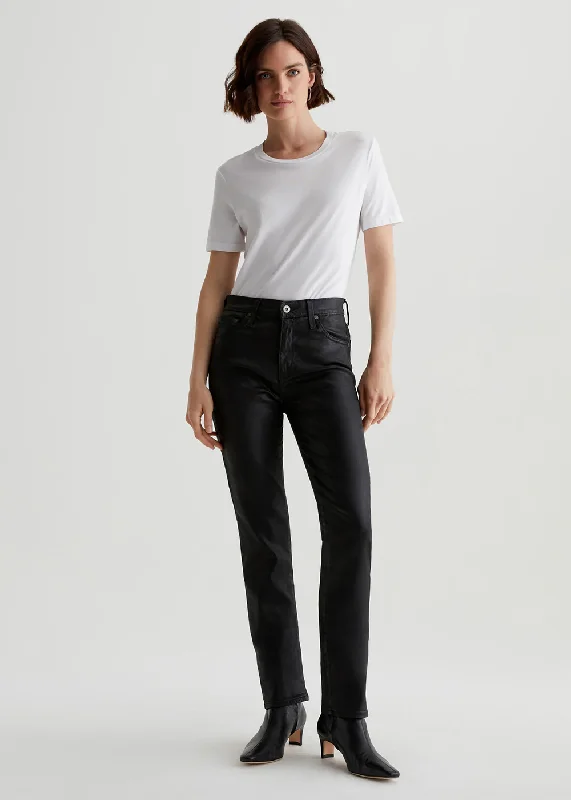 Mari High Rise Slim Long Coated Jean