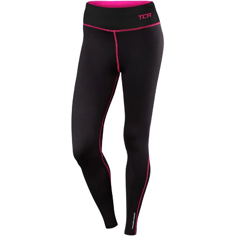 TCA SuperThermal Performance Womens Long Running Tights - Black