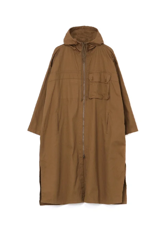 [Y's BORN PRODUCT] COTTON TWILL HOODED COAT