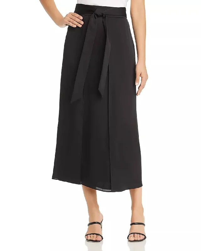 Sahara Tie-Waist Skirt In Black