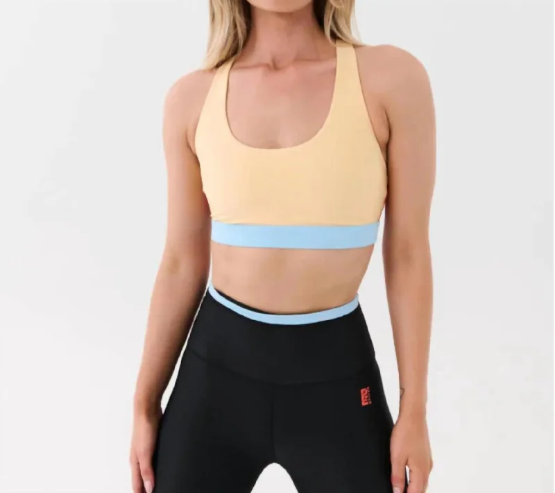 Denizen Sports Bra In Apricot Sherbet