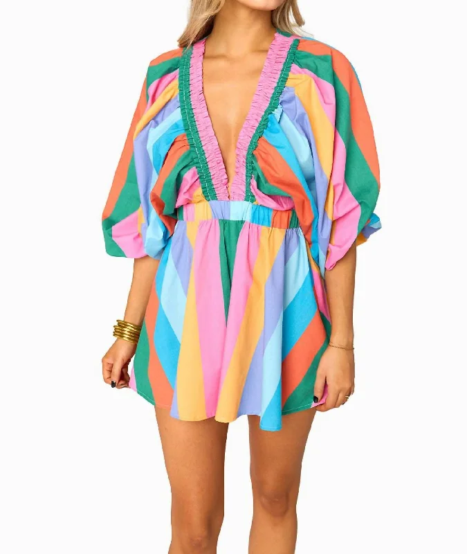 Palm Beach Romper In Jelly Beans