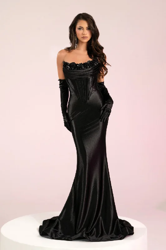 Portia and Scarlett PS24410 Long Fitted Formal Beaded Prom Dress